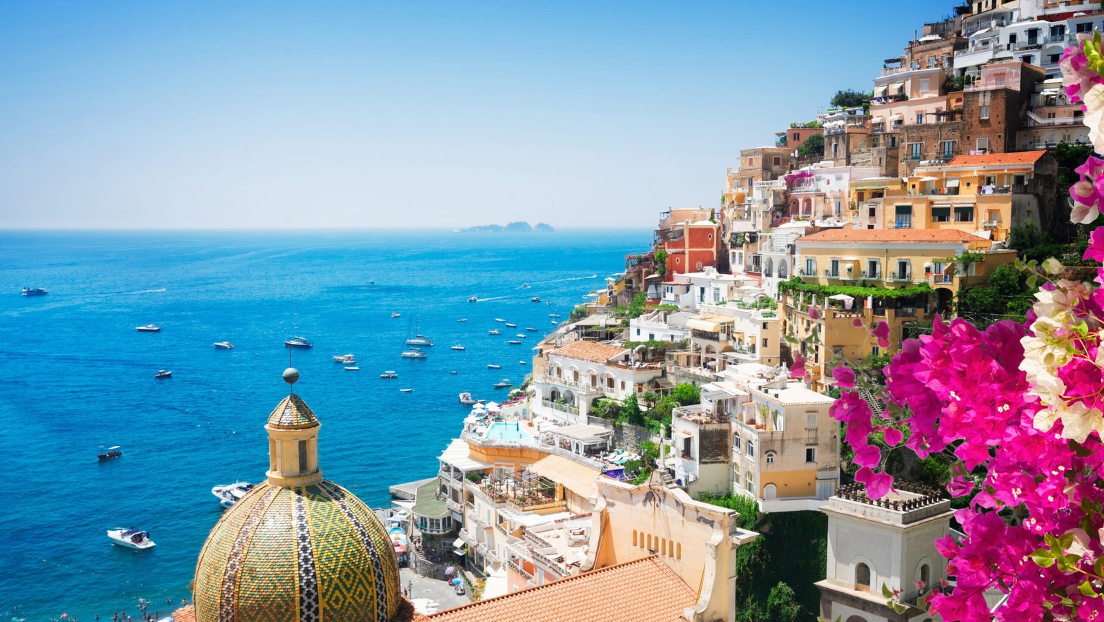 A view of beautiful Amalfi coast in Italy