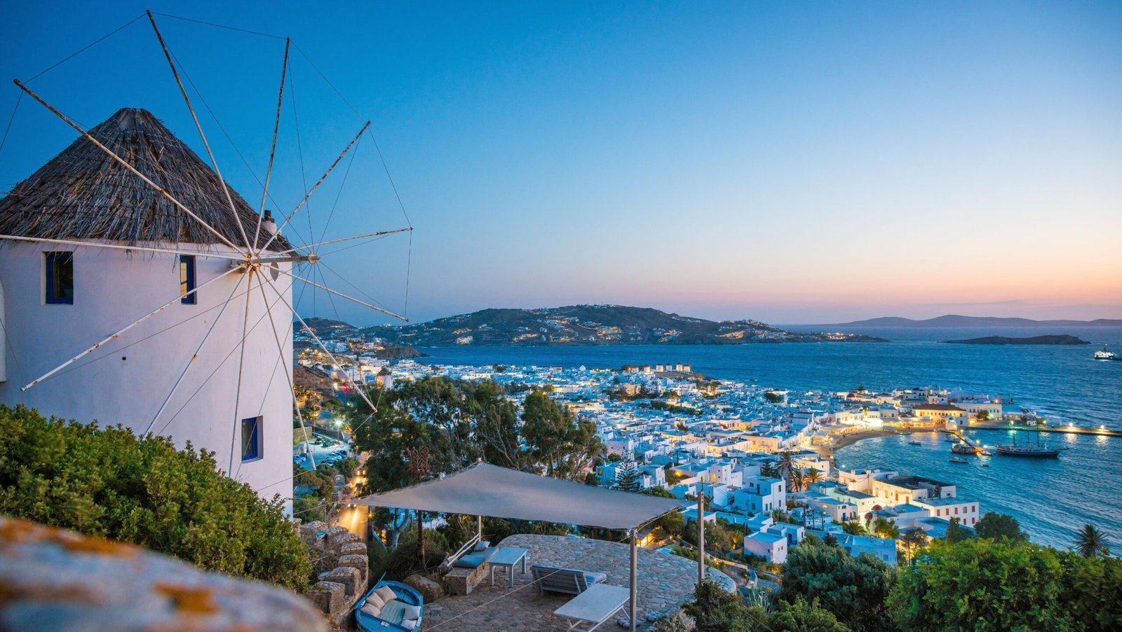 Mykonos town, Mykonos island, Greece city view