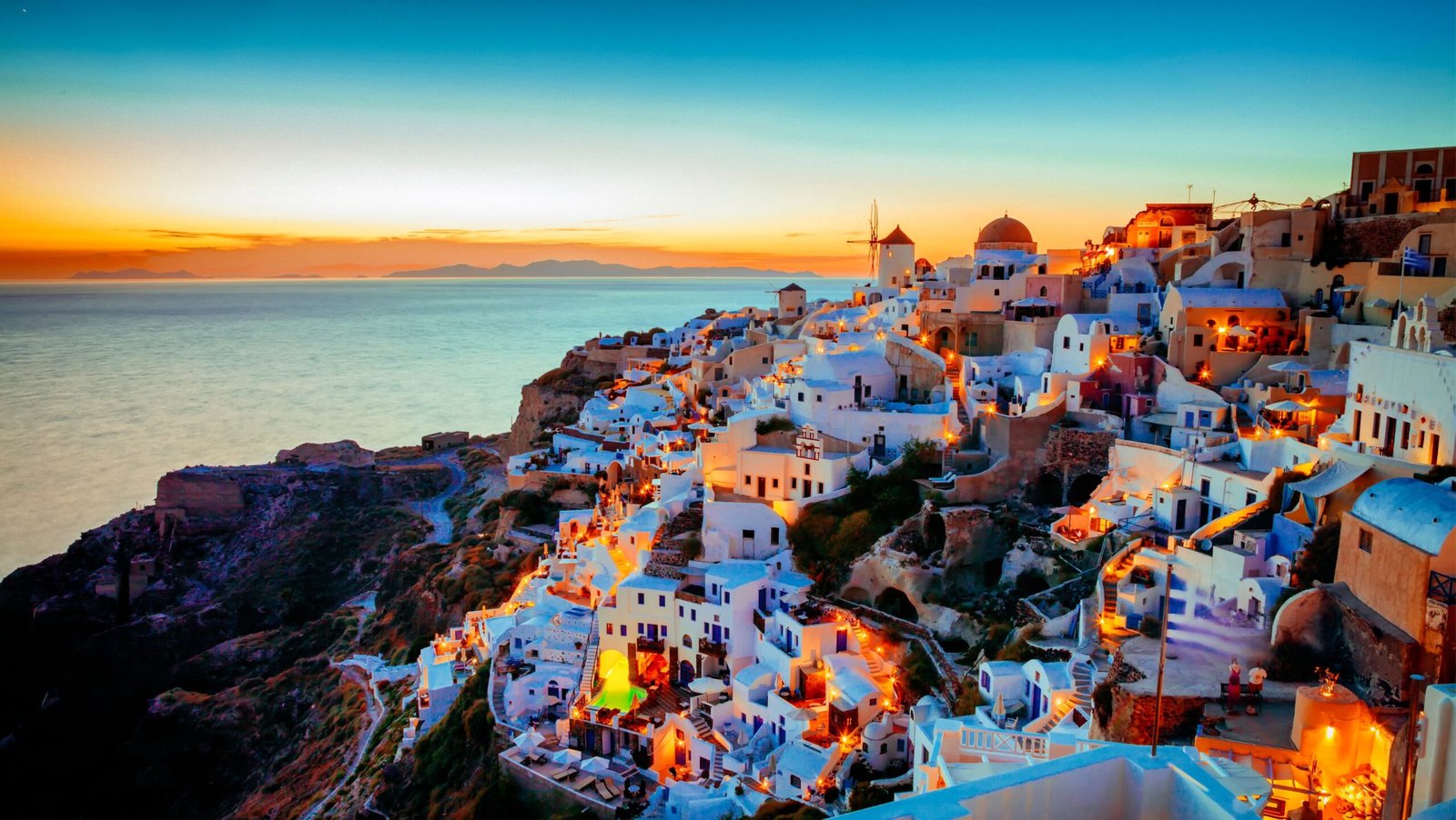 Santorini, Greece city view